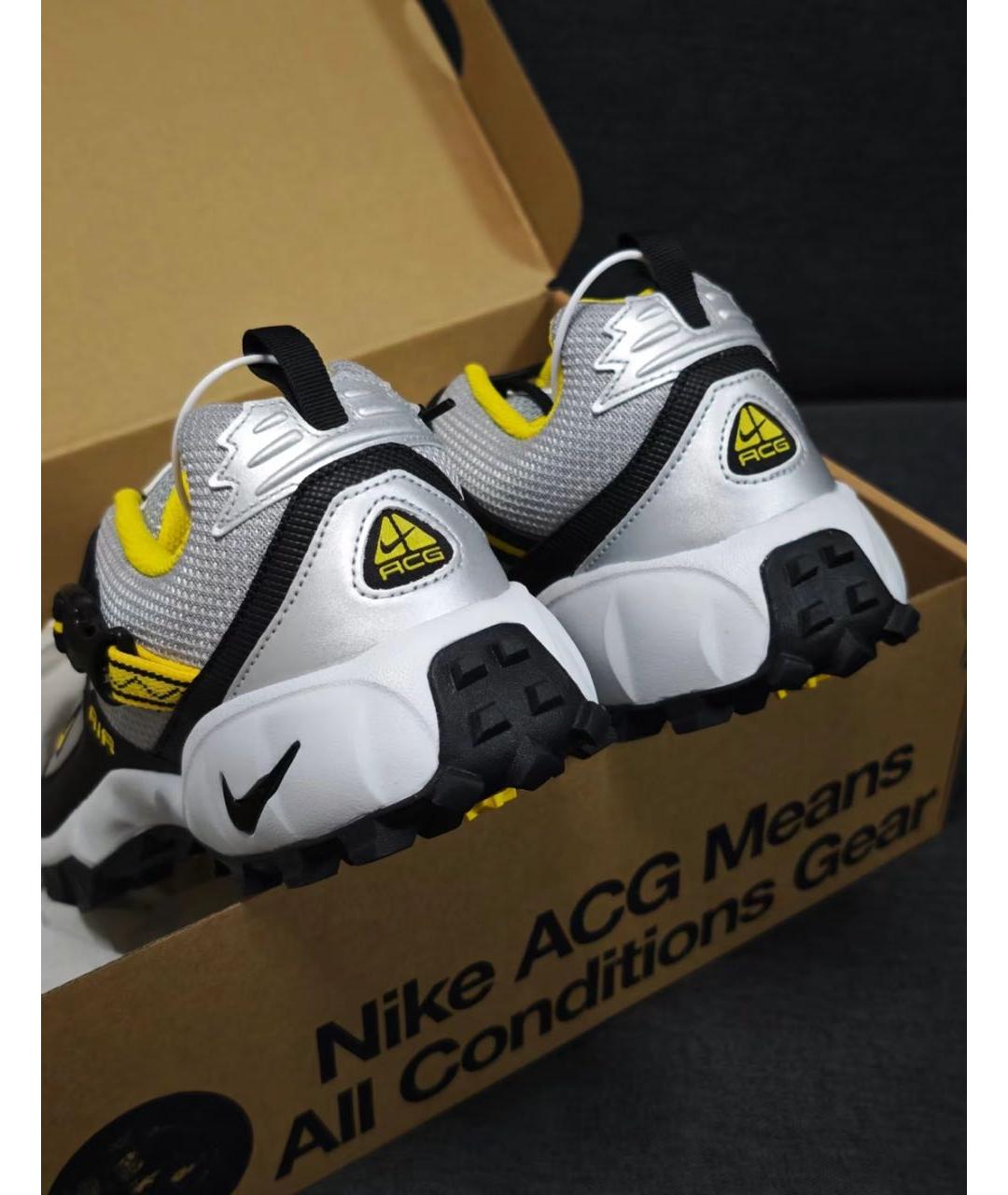 NIKE ACG Серебряные низкие кроссовки / кеды, фото 6