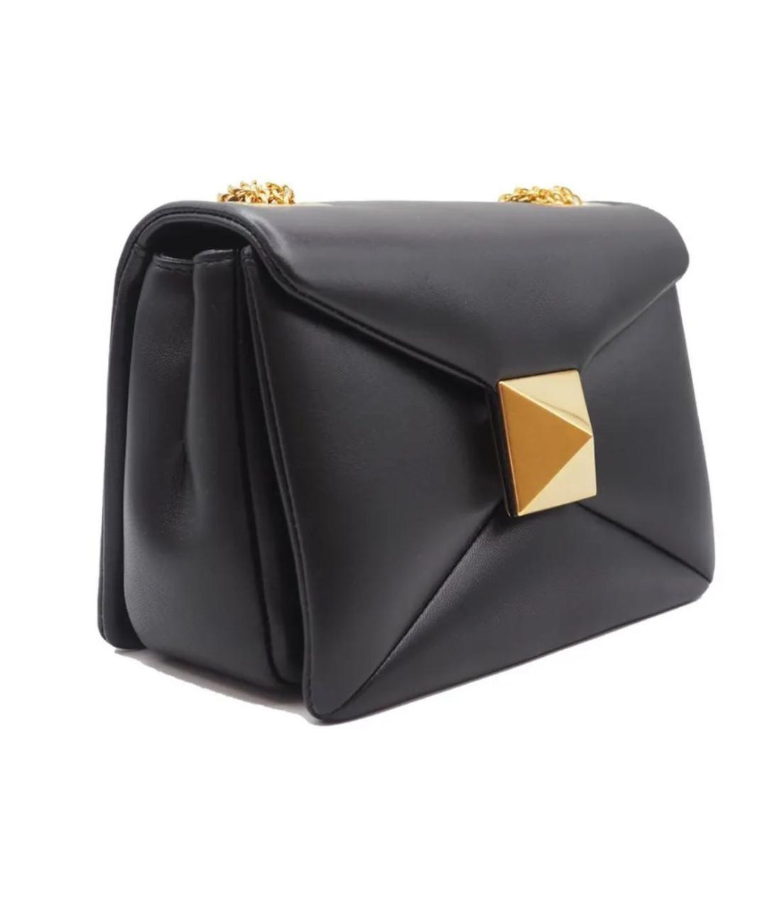 VALENTINO Черная кожаная сумка через плечо, фото 2