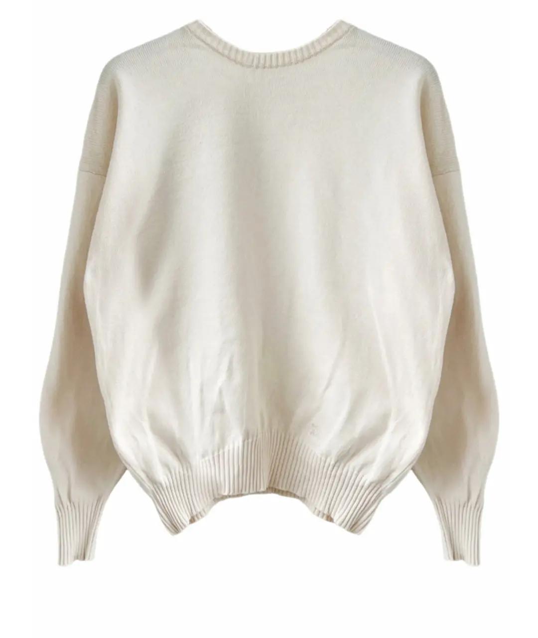 BURBERRY Бежевый хлопковый джемпер / свитер, фото 1