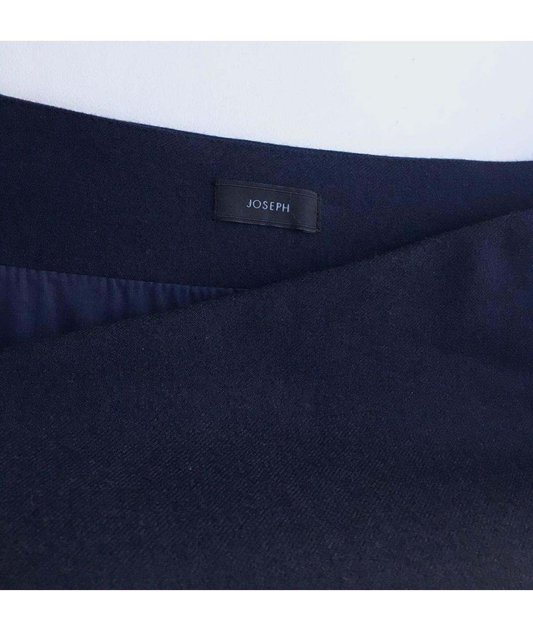JOSEPH Темно-синяя шерстяная юбка миди, фото 2