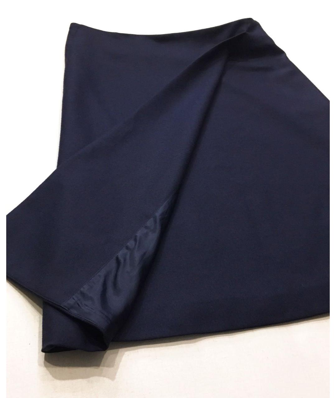 JOSEPH Темно-синяя шерстяная юбка миди, фото 6