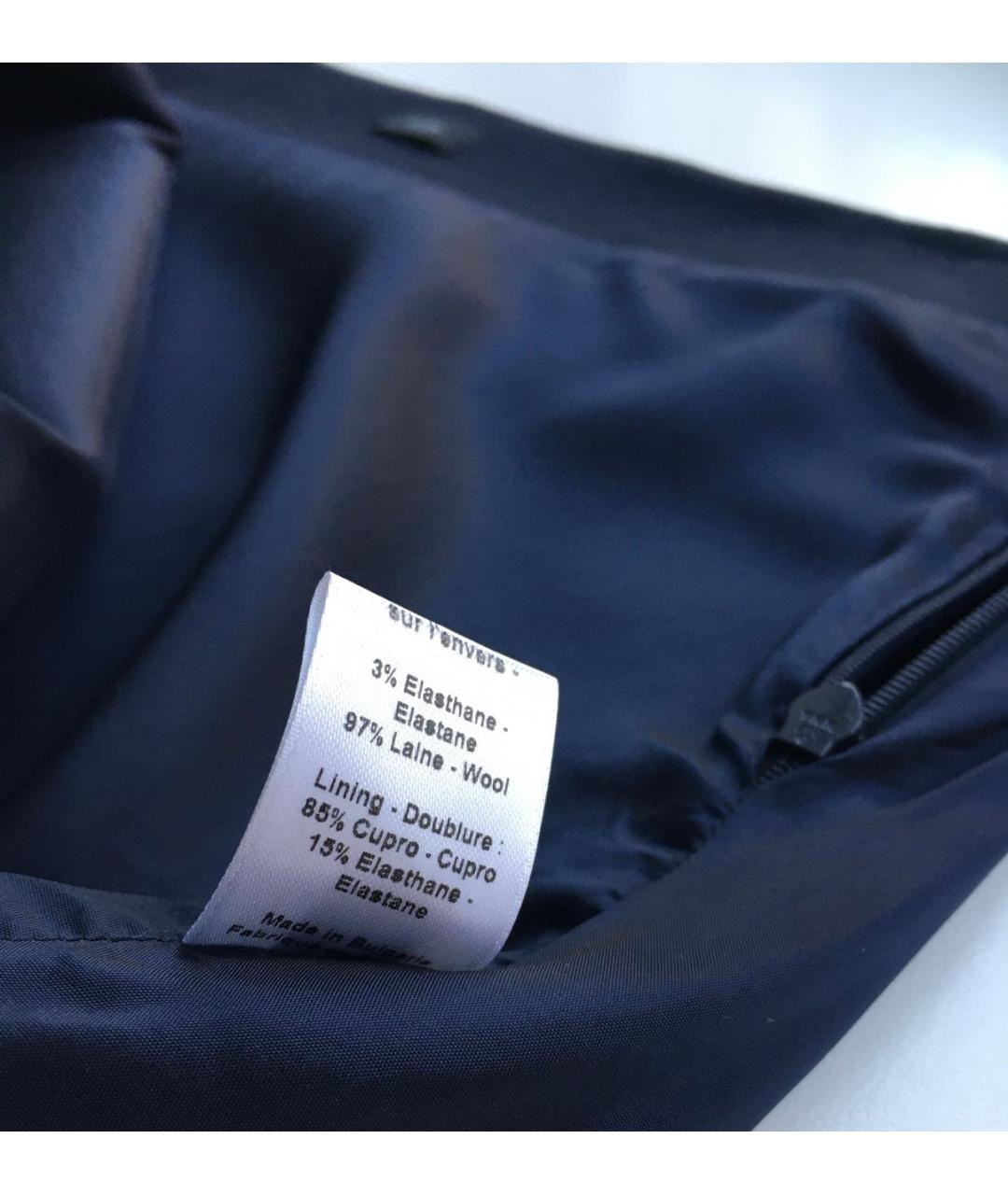 JOSEPH Темно-синяя шерстяная юбка миди, фото 5