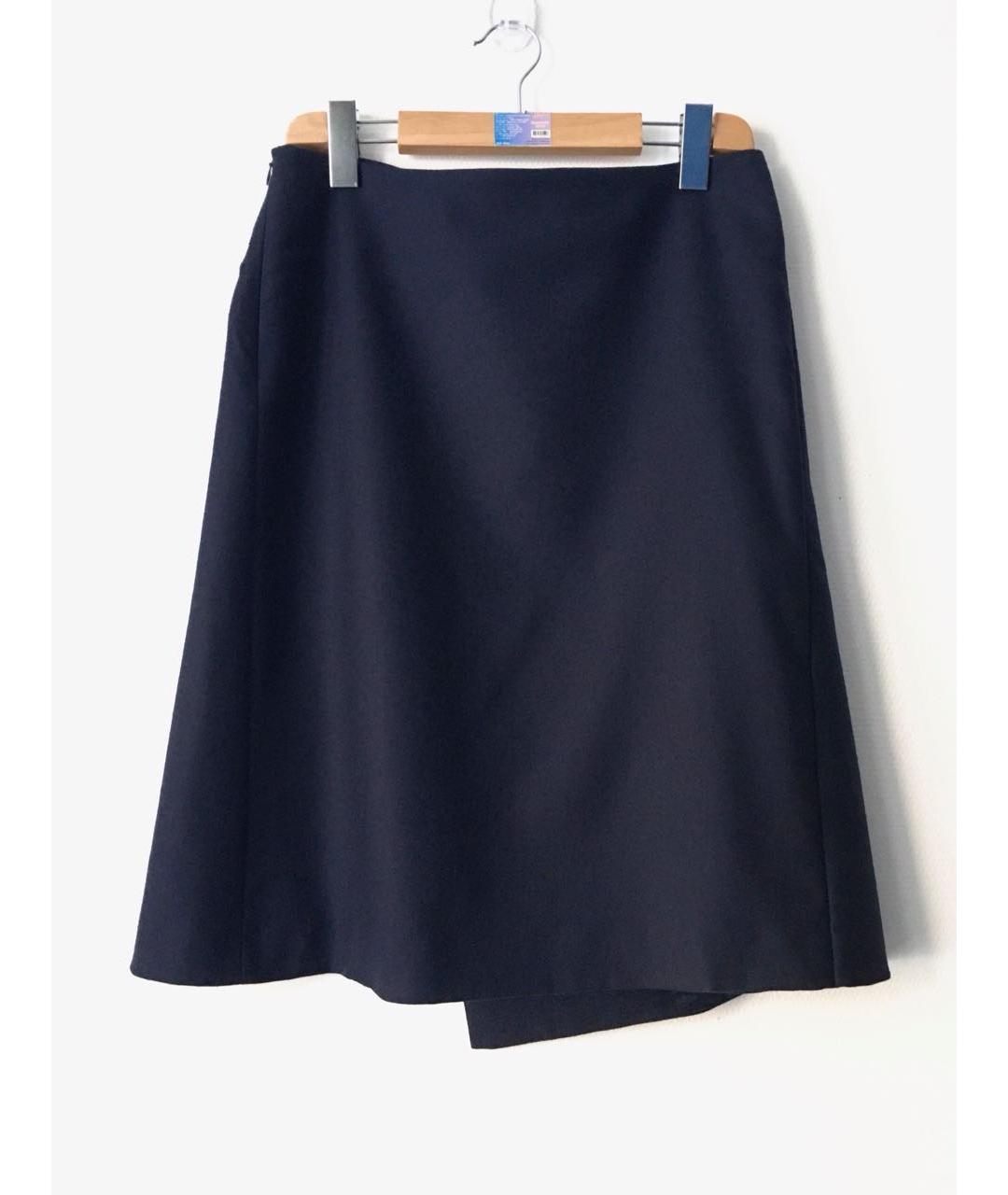JOSEPH Темно-синяя шерстяная юбка миди, фото 7