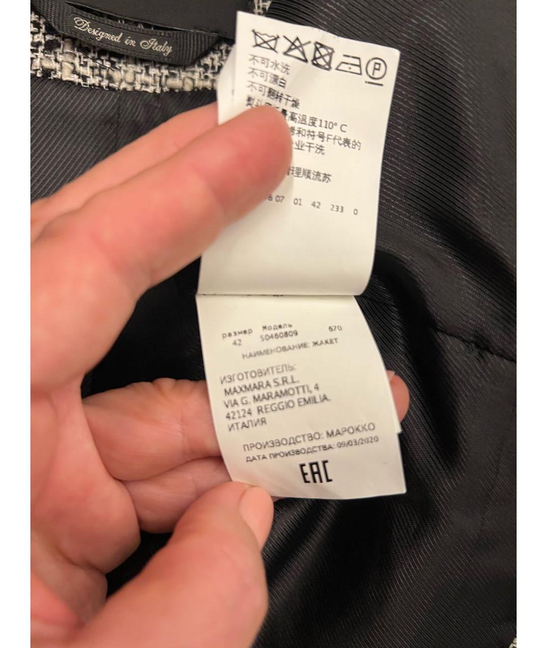 'S MAX MARA Черный шерстяной джемпер / свитер, фото 5