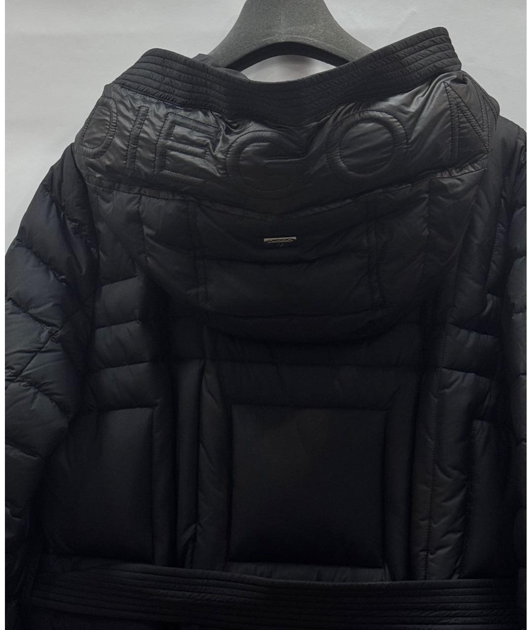 DIEGO M Черный полиэстеровый пуховик, фото 7