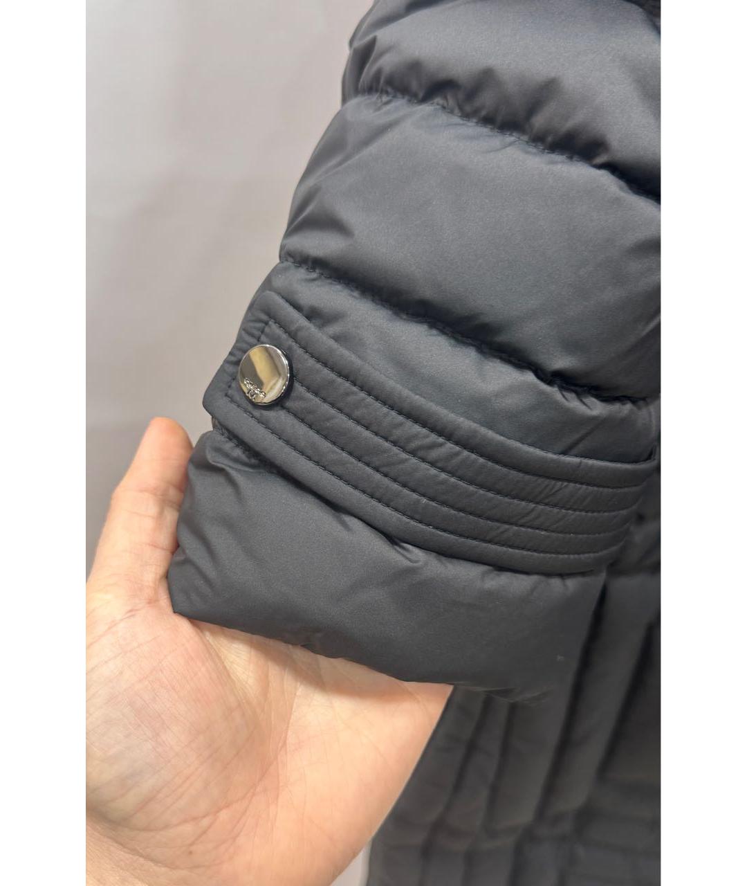 DIEGO M Черный полиэстеровый пуховик, фото 6