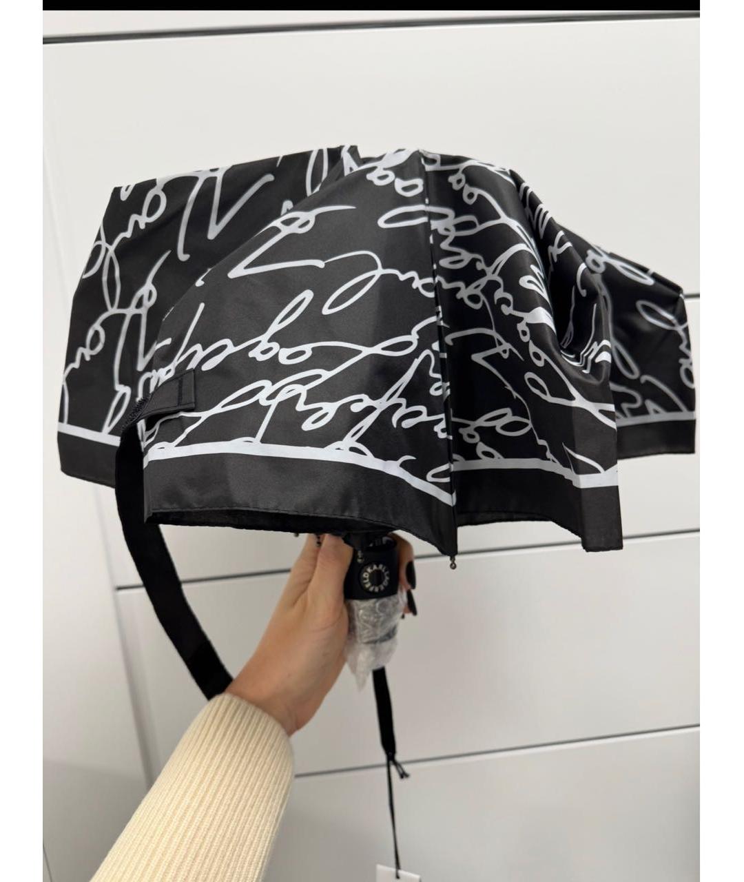 KARL LAGERFELD Черный зонт, фото 2