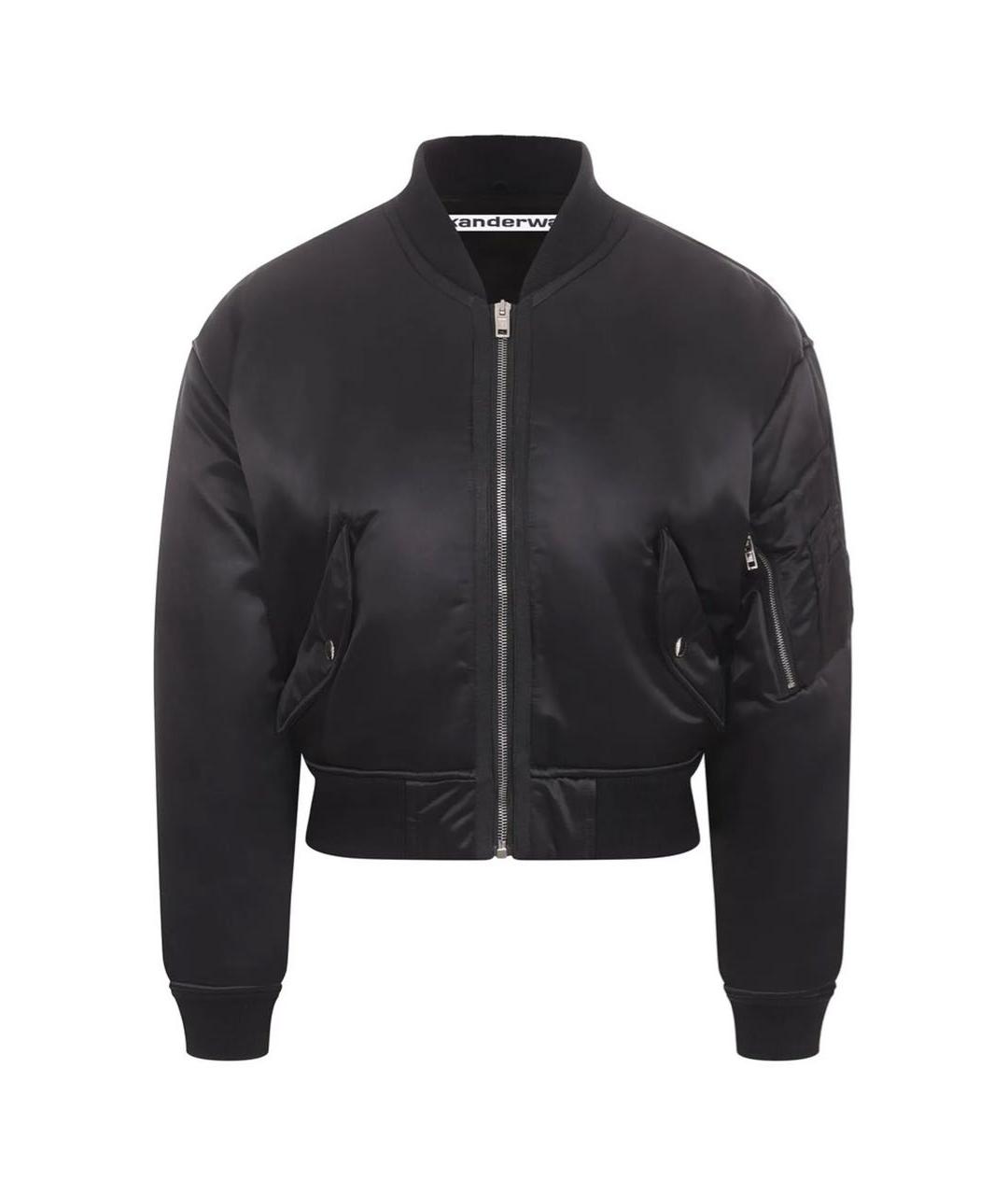 ALEXANDER WANG Черная атласная куртка, фото 1