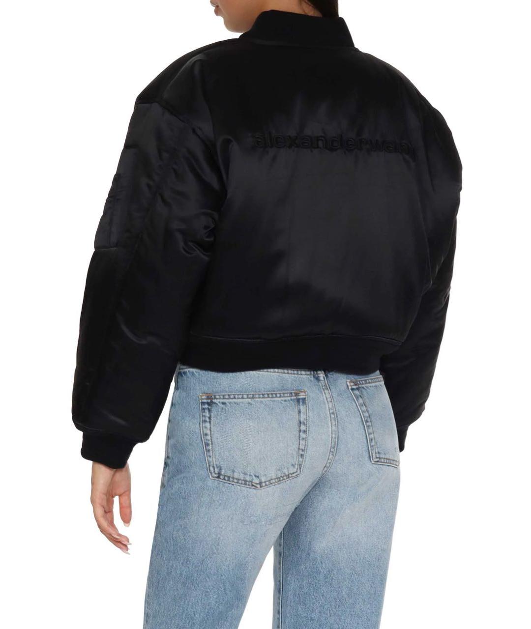 ALEXANDER WANG Черная атласная куртка, фото 4