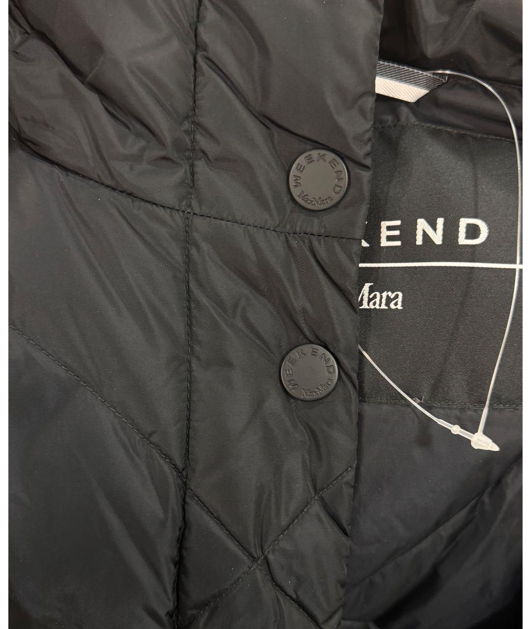 WEEKEND MAX MARA Черная полиэстеровая куртка, фото 4