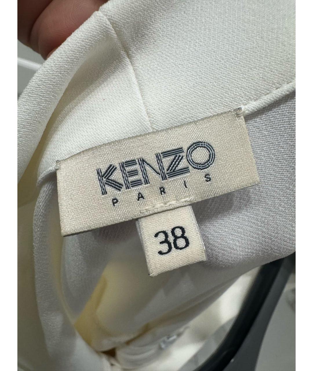 KENZO Белое коктейльное платье, фото 3
