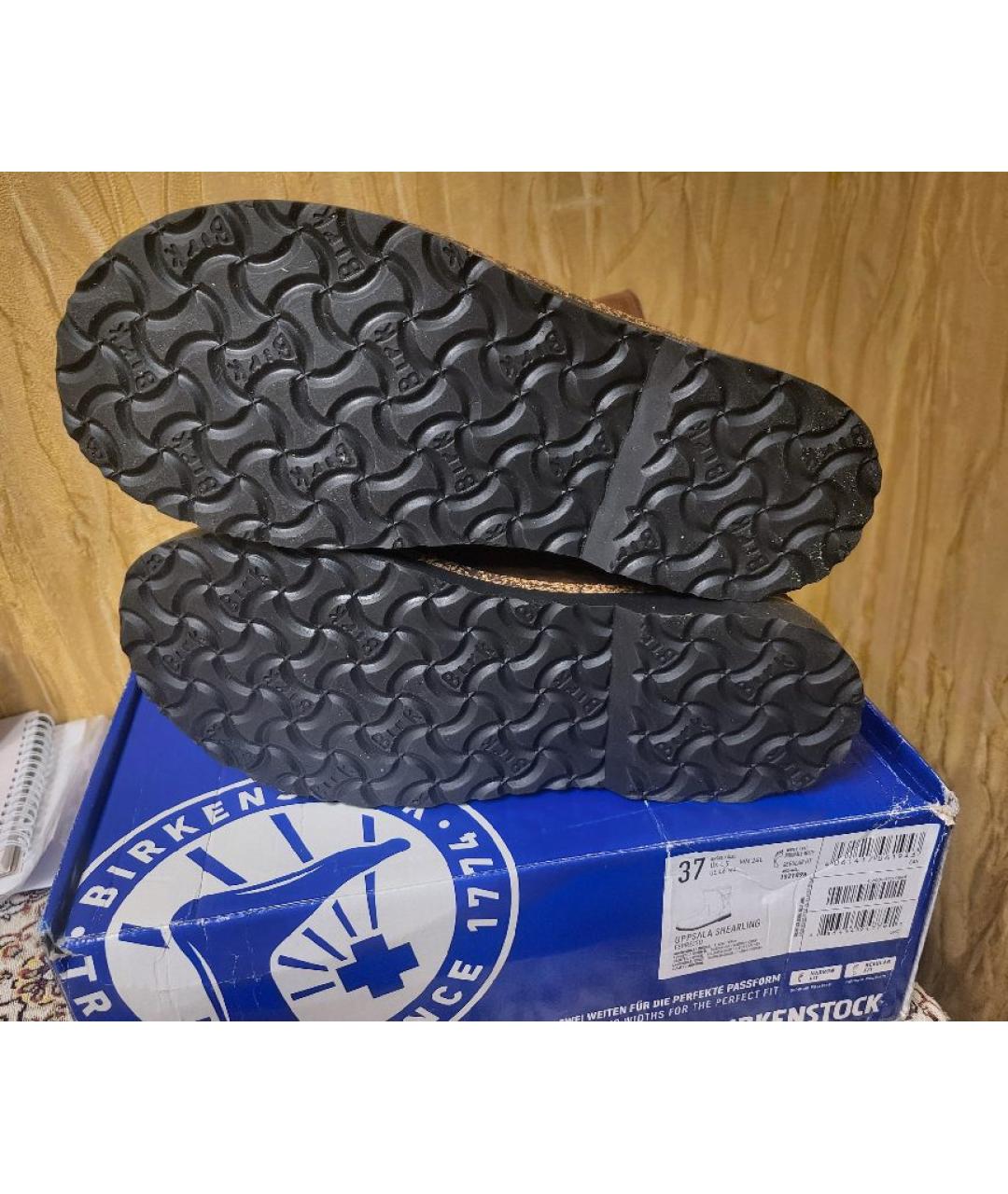 BIRKENSTOCK Коричневые замшевые полусапоги, фото 4