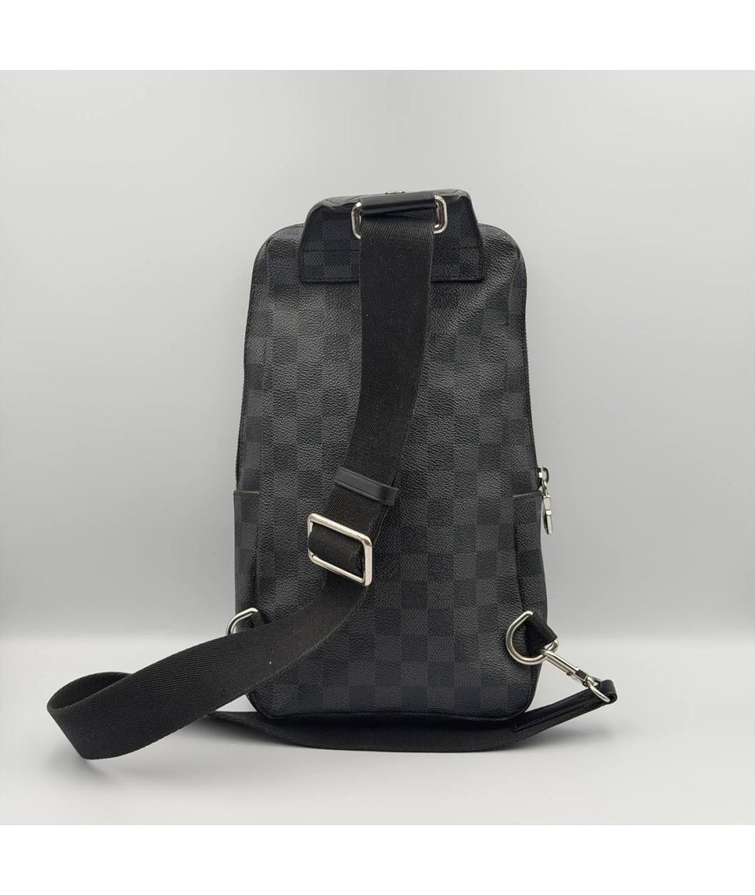 LOUIS VUITTON Антрацитовая сумка на плечо, фото 3