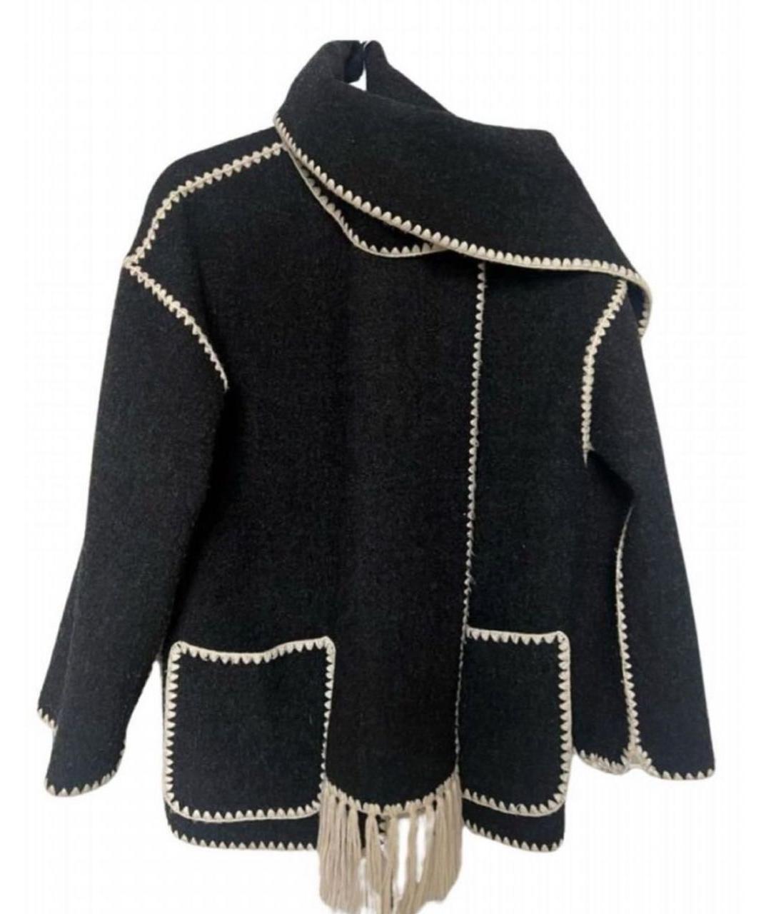 TOTEME Антрацитовое шерстяное пальто, фото 1