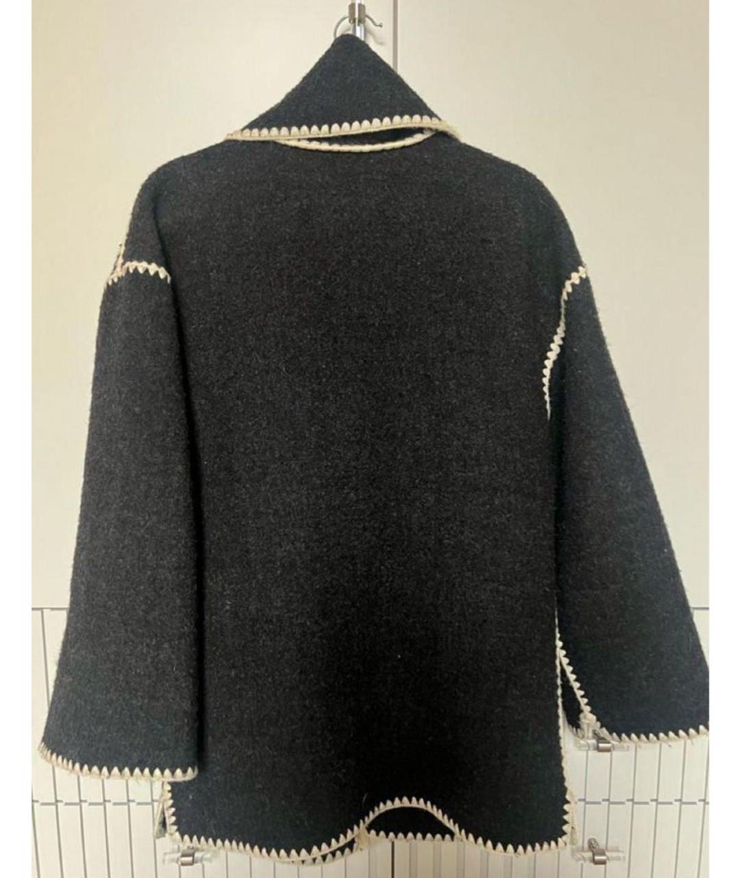 TOTEME Антрацитовое шерстяное пальто, фото 2