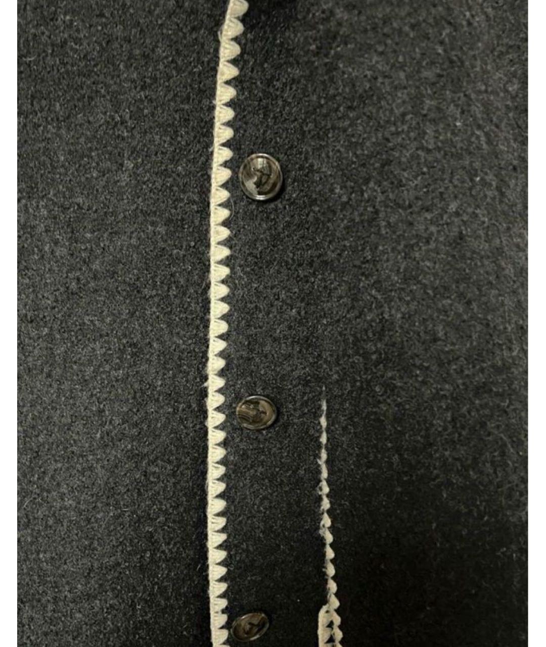 TOTEME Антрацитовое шерстяное пальто, фото 4
