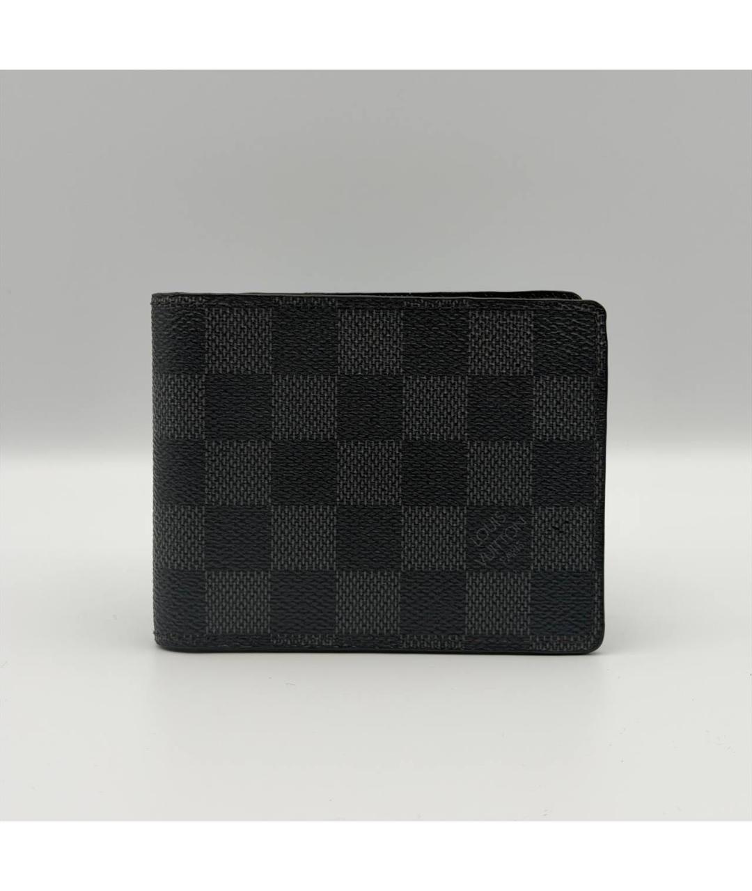 LOUIS VUITTON Антрацитовый кошелек, фото 4
