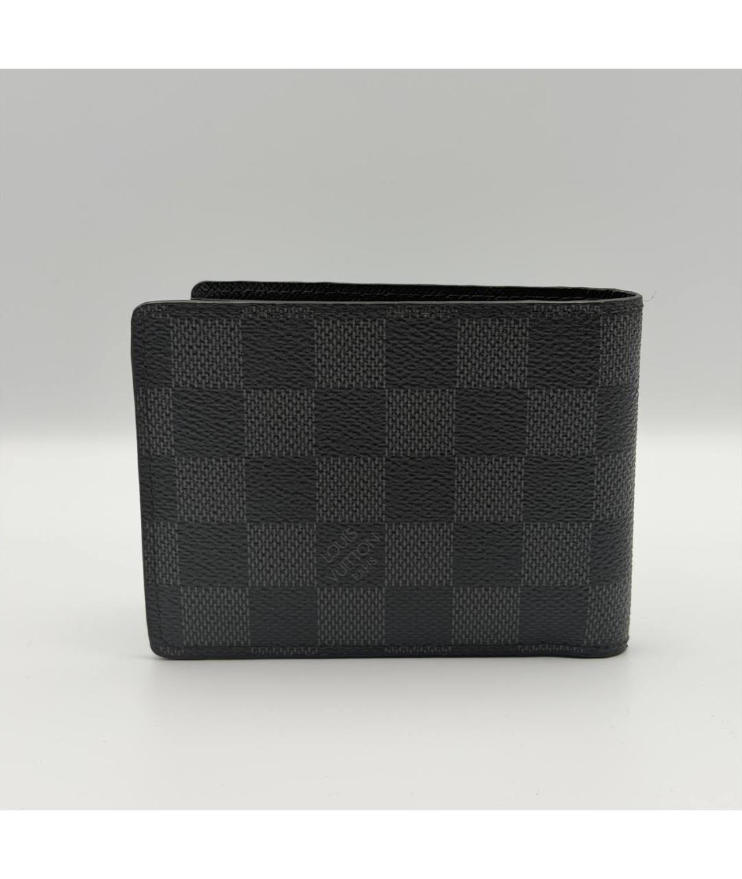 LOUIS VUITTON Антрацитовый кошелек, фото 3