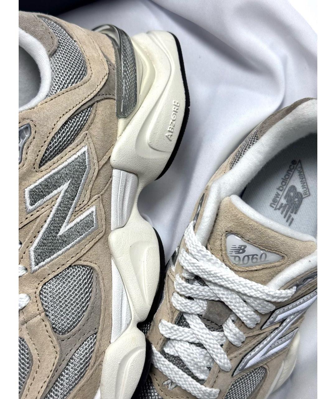 NEW BALANCE Бежевые замшевые кроссовки, фото 6