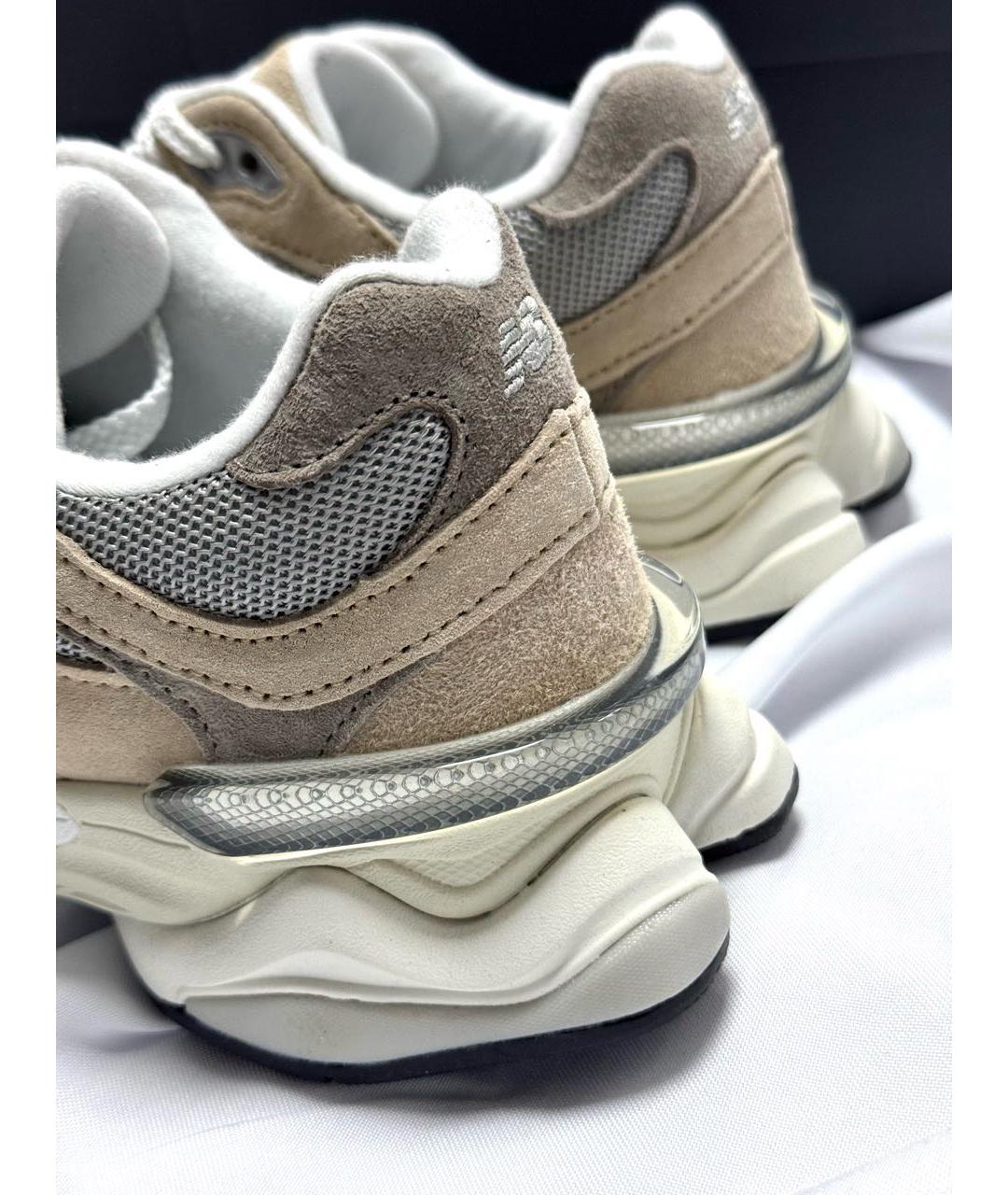 NEW BALANCE Бежевые замшевые кроссовки, фото 7