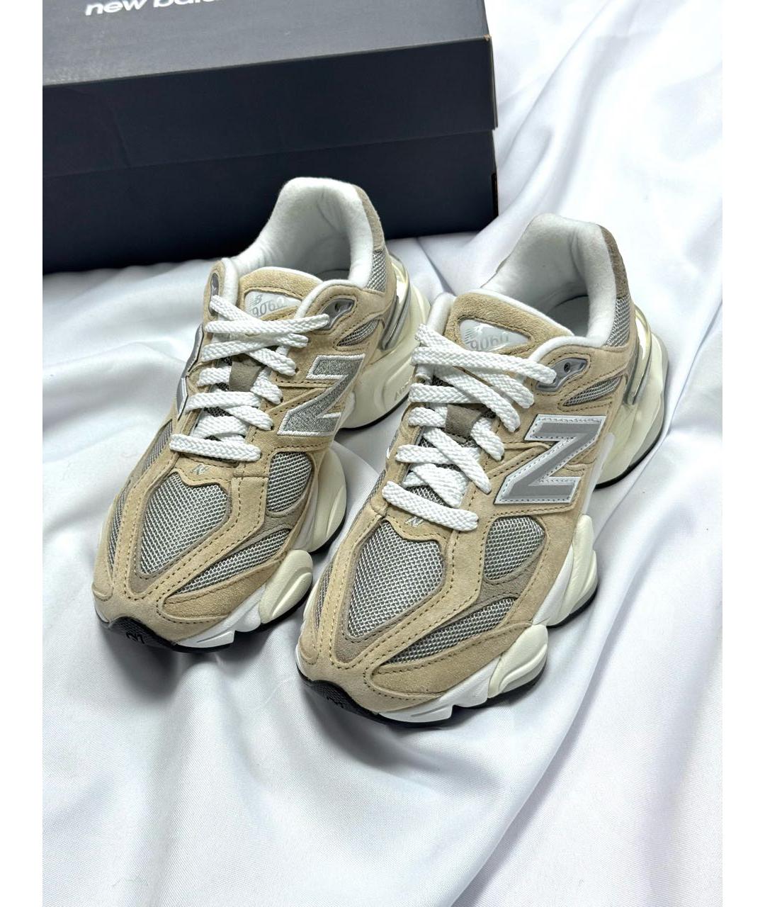 NEW BALANCE Бежевые замшевые кроссовки, фото 4