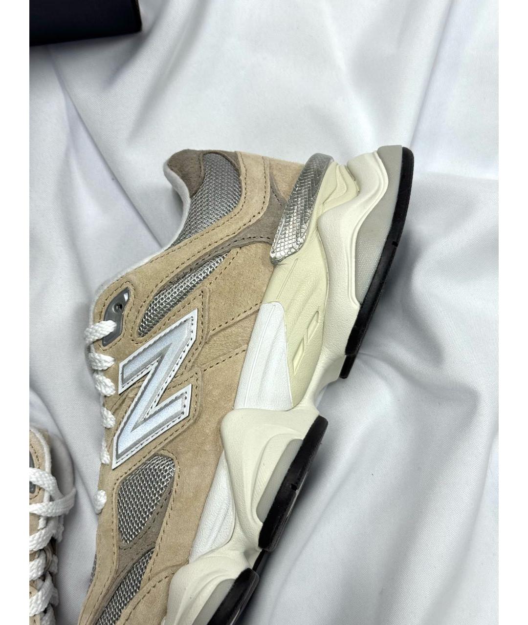 NEW BALANCE Бежевые замшевые кроссовки, фото 5