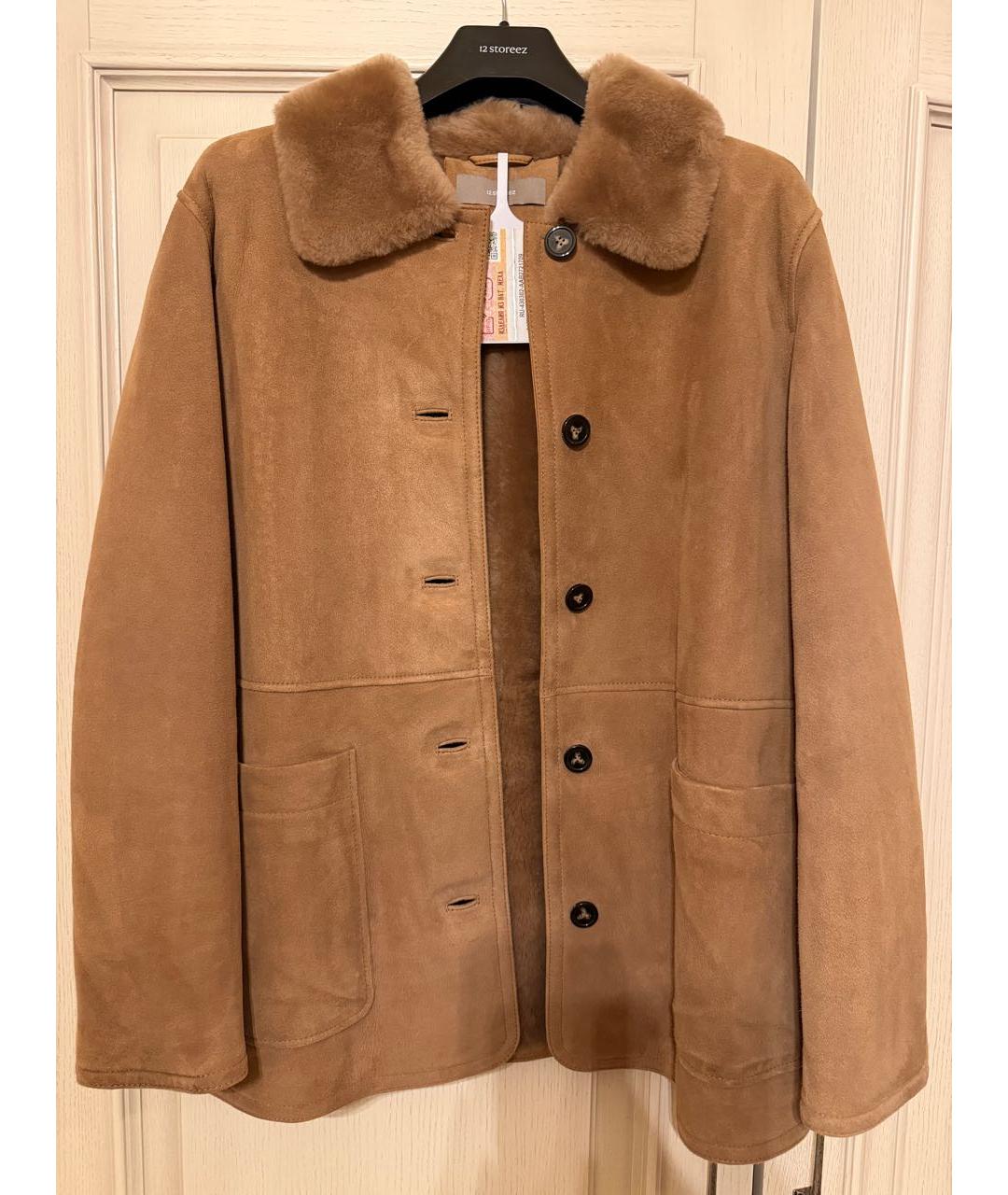 12 STOREEZ Коричневая замшевая дубленка, фото 2