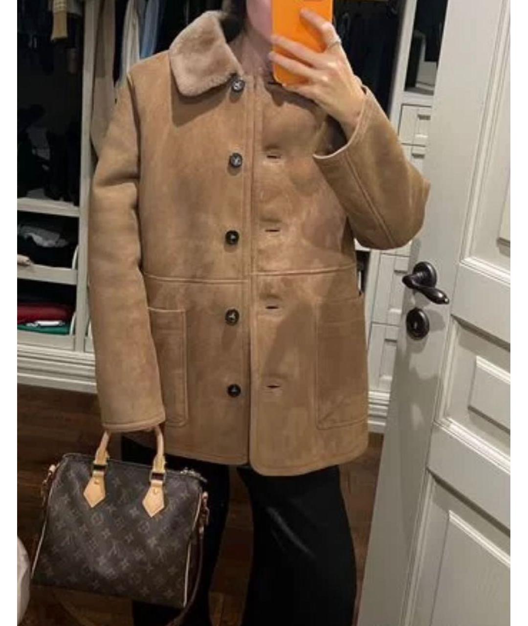 12 STOREEZ Коричневая замшевая дубленка, фото 8