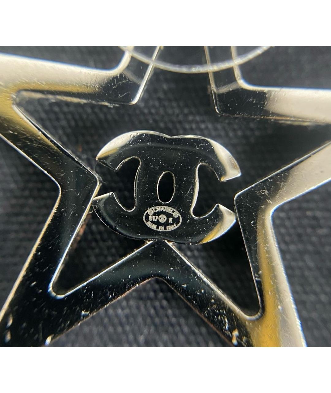 CHANEL Серебряные металлические серьги, фото 5