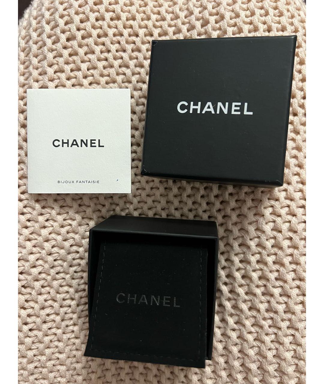 CHANEL Серебряные металлические серьги, фото 2