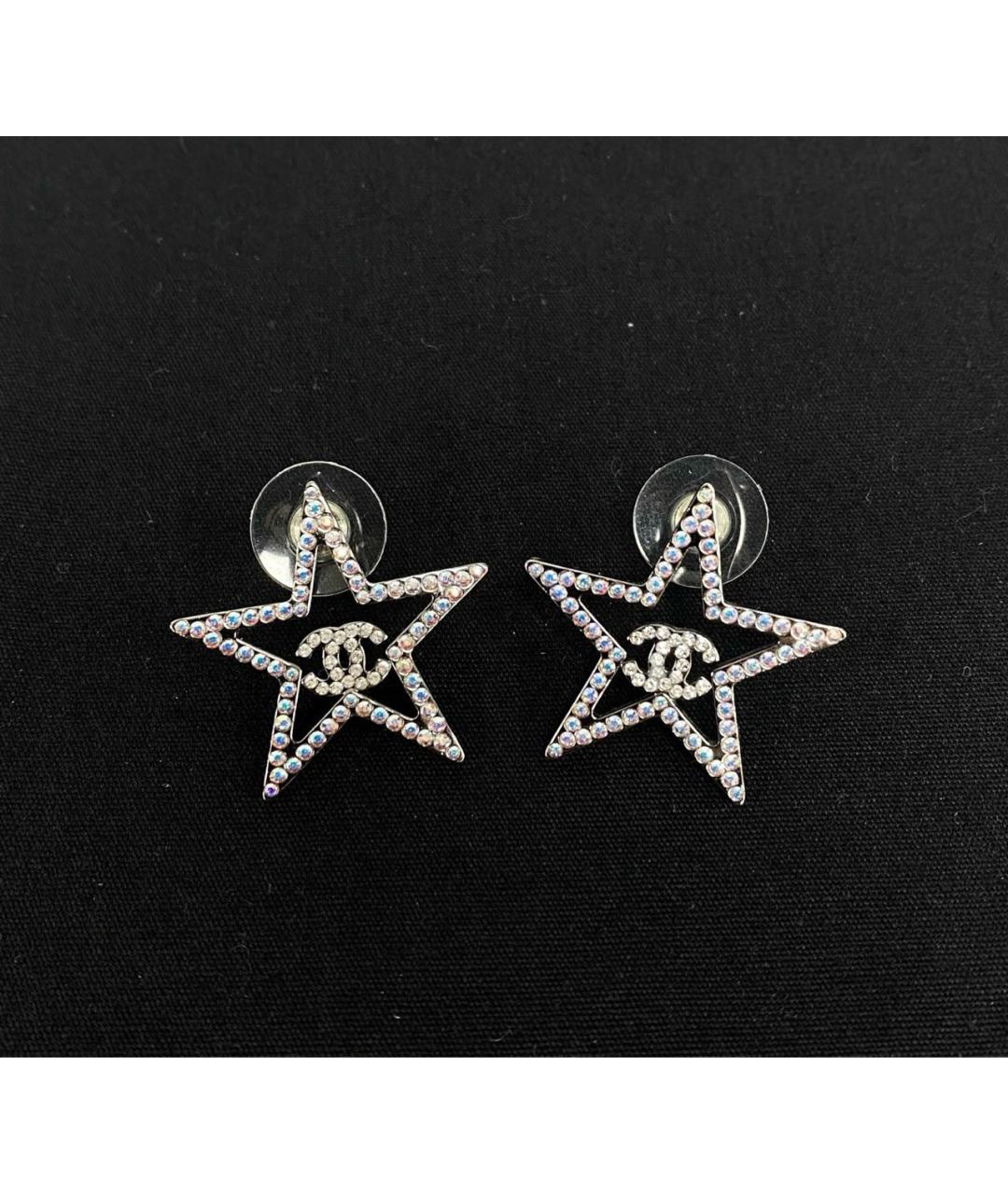 CHANEL Серебряные металлические серьги, фото 6