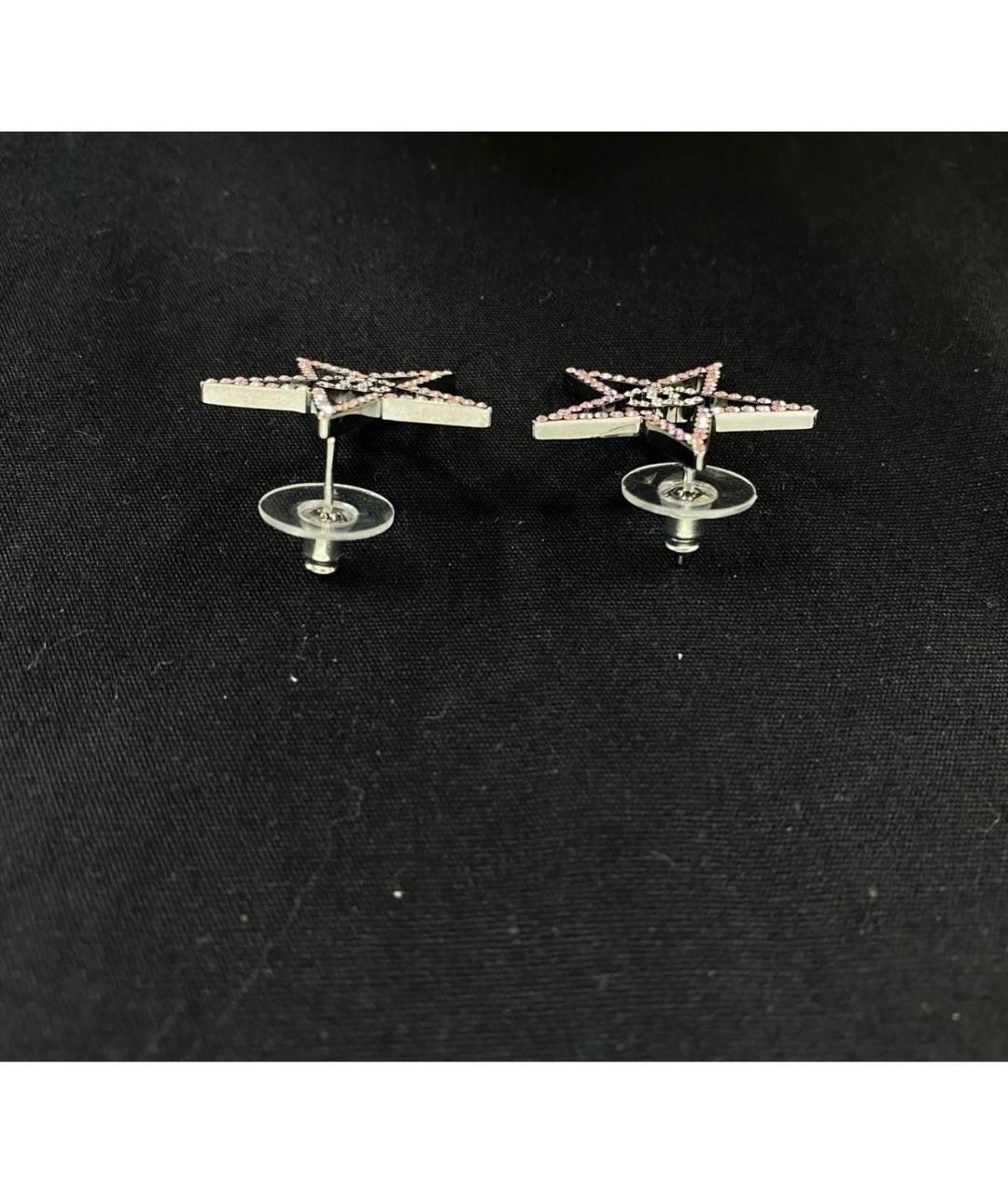 CHANEL Серебряные металлические серьги, фото 4