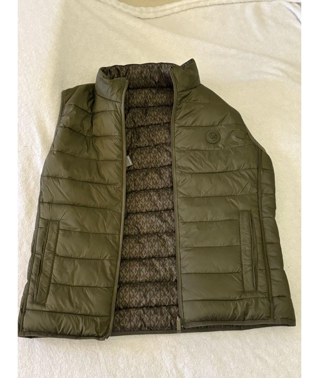 MICHAEL MICHAEL KORS Хаки полиэстеровый жилет, фото 2
