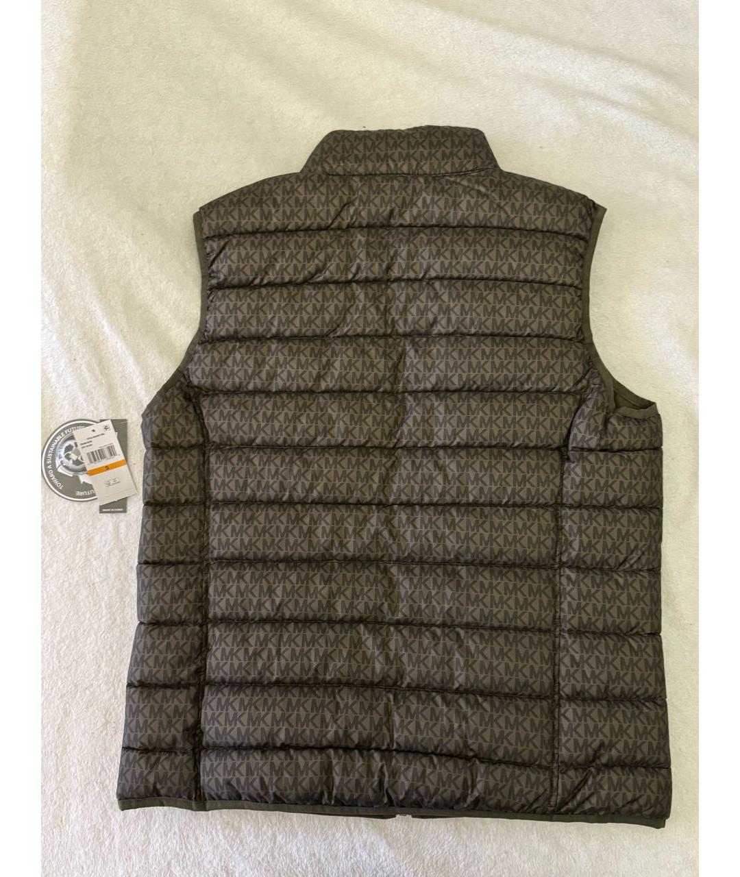 MICHAEL MICHAEL KORS Хаки полиэстеровый жилет, фото 3