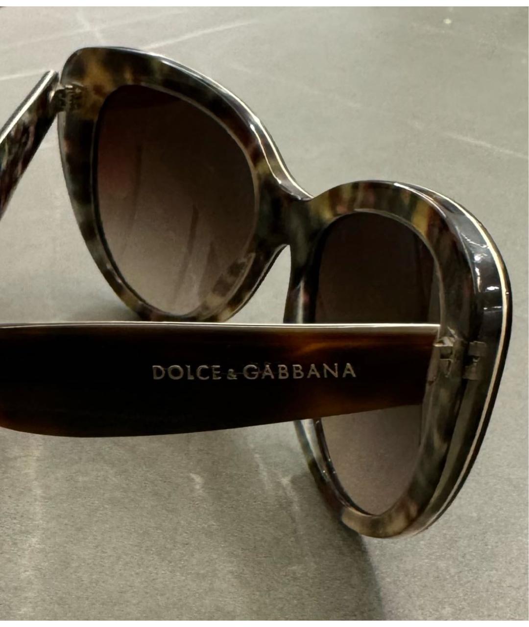 DOLCE&GABBANA Черные пластиковые солнцезащитные очки, фото 3