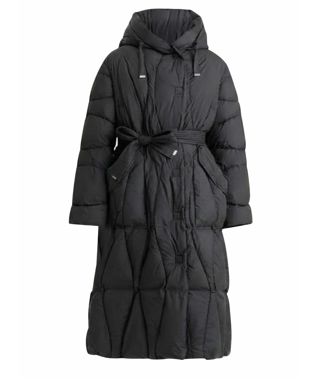 DIEGO M Черный полиэстеровый пуховик, фото 1