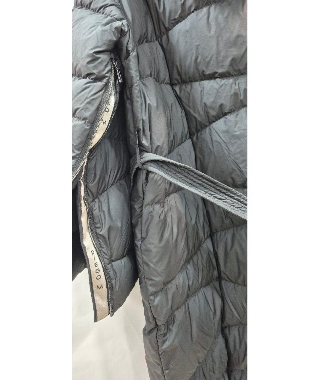 DIEGO M Черный полиэстеровый пуховик, фото 6