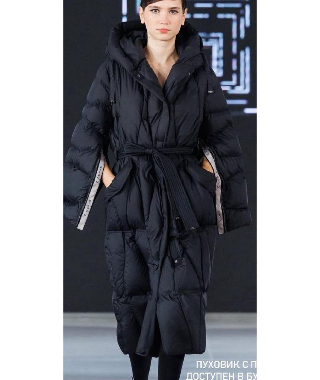 DIEGO M Черный полиэстеровый пуховик, фото 8