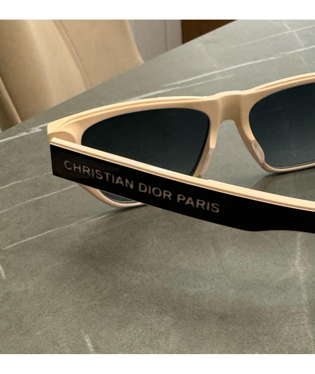 CHRISTIAN DIOR Черные пластиковые солнцезащитные очки, фото 3
