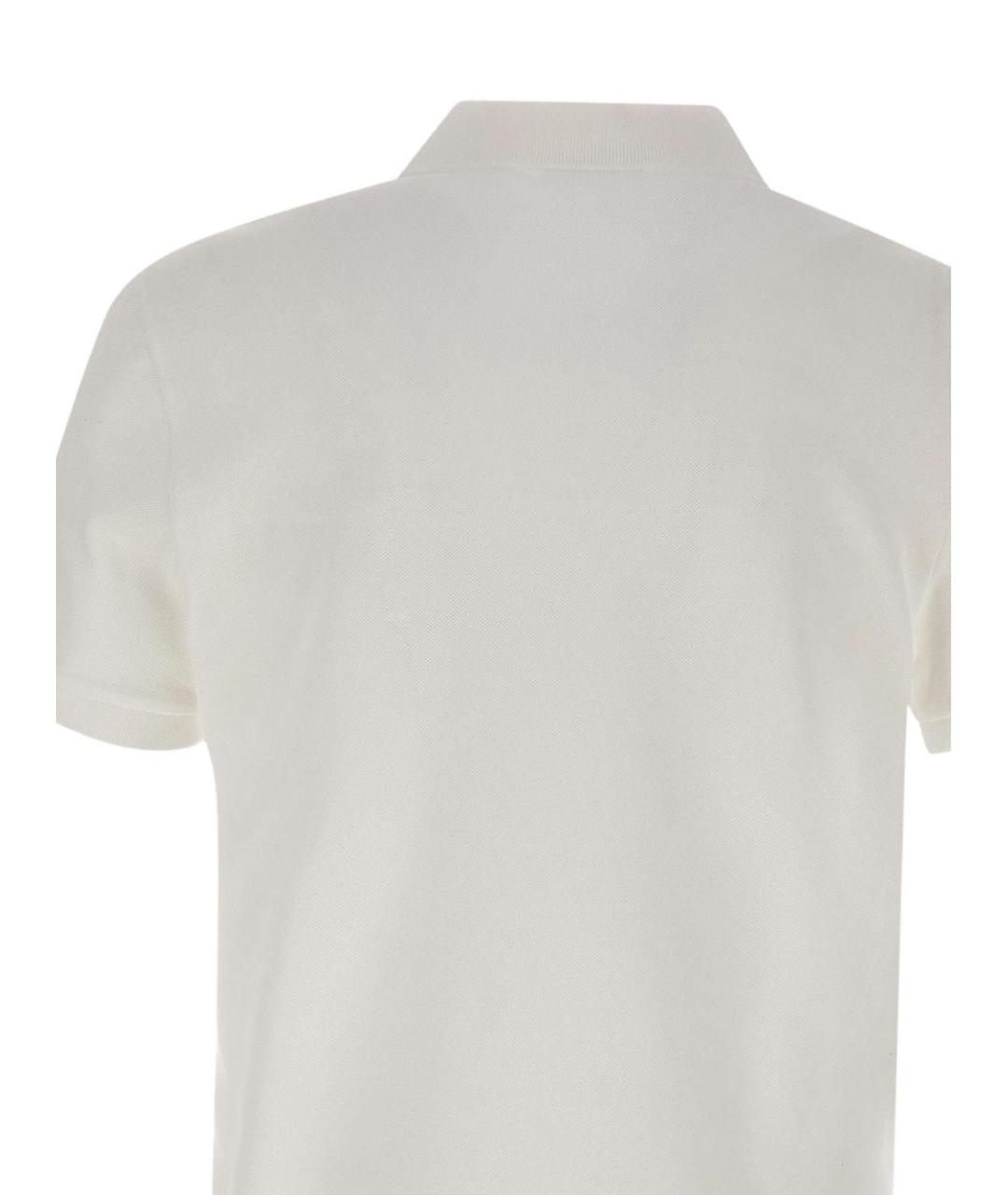 LACOSTE Белое хлопковое поло с коротким рукавом, фото 5