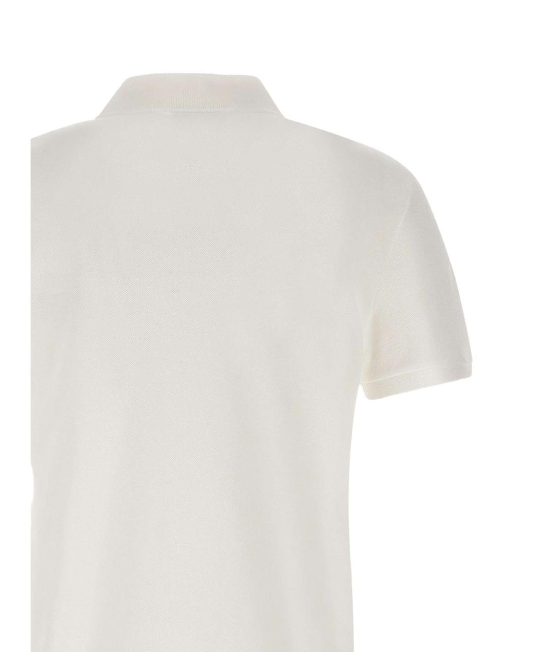 LACOSTE Белое хлопковое поло с коротким рукавом, фото 7