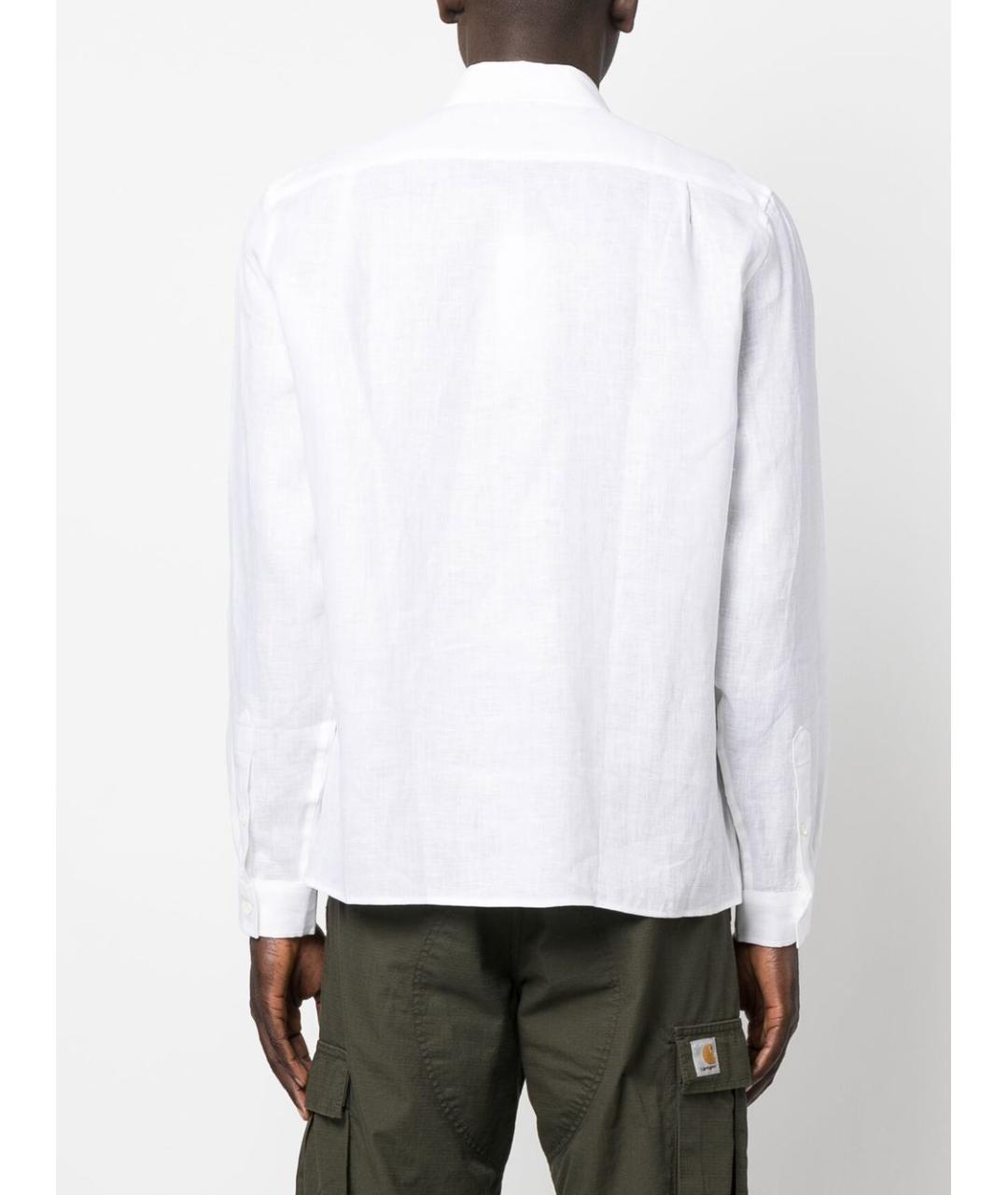 LACOSTE Белая хлопковая классическая рубашка, фото 4