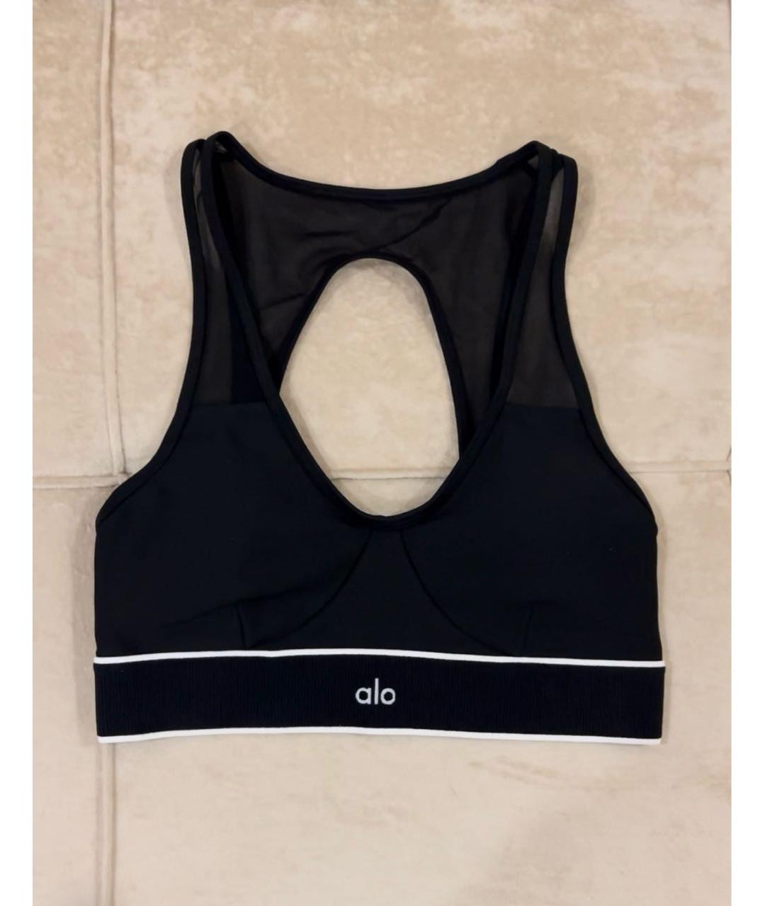 ALO YOGA Черный полиэстеровый спортивные костюмы, фото 9
