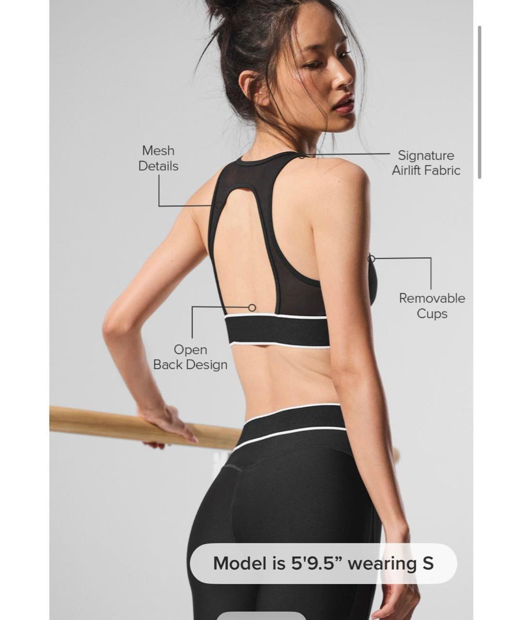 ALO YOGA Черный полиэстеровый спортивные костюмы, фото 4