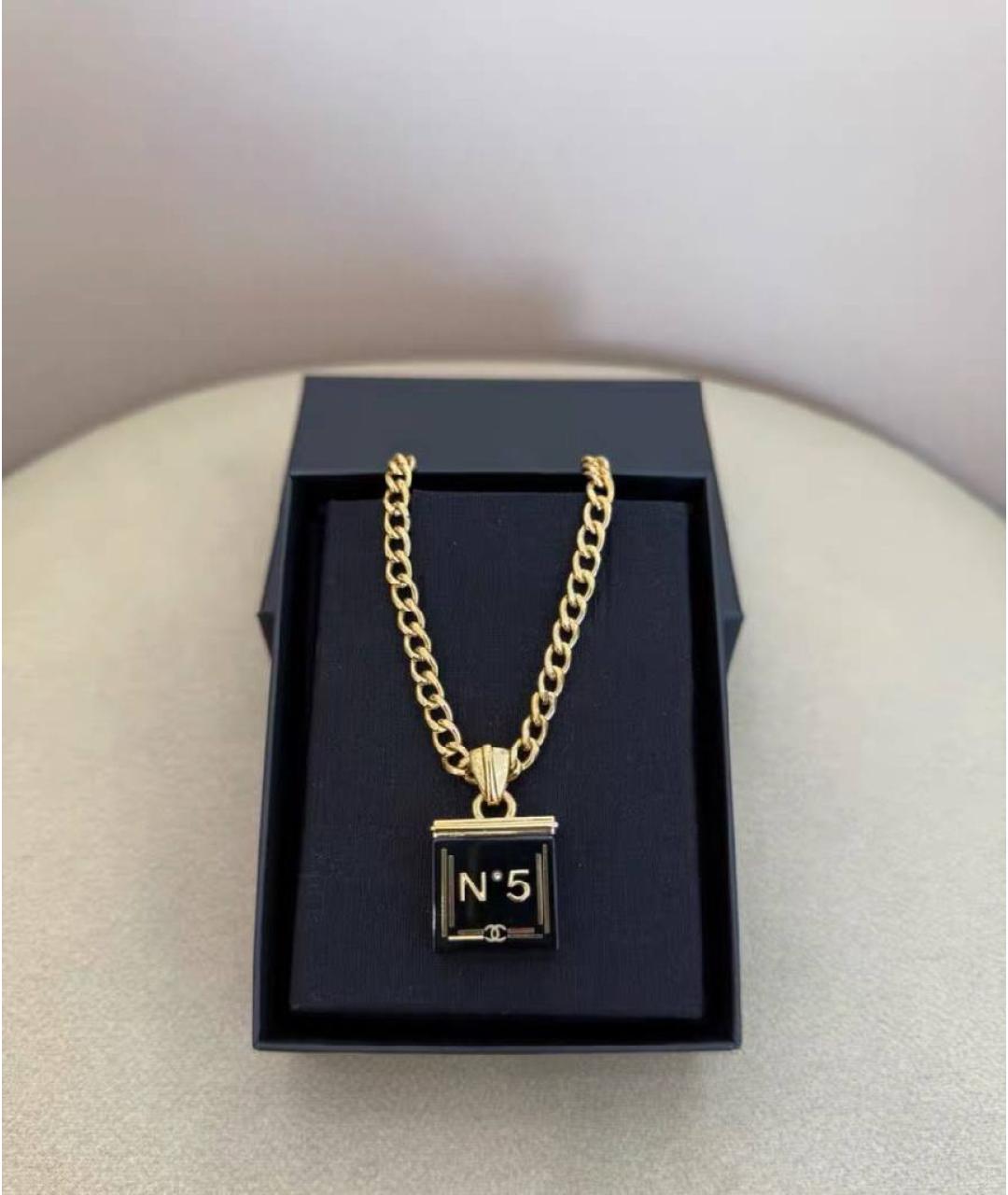 CHANEL Черная металлическая подвеска, фото 9