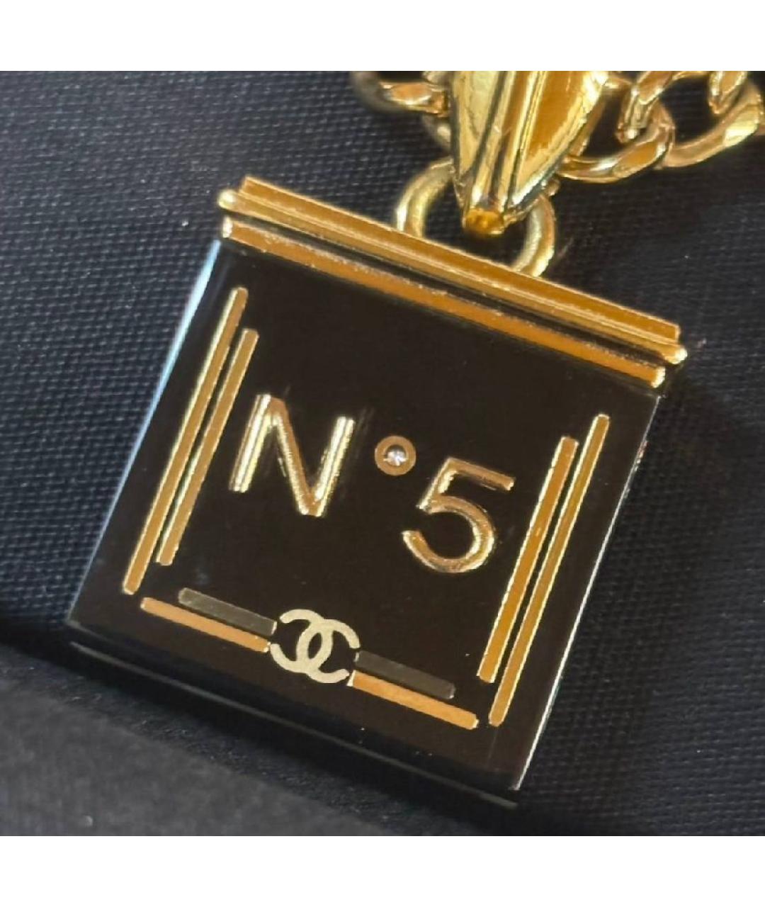 CHANEL Черная металлическая подвеска, фото 8