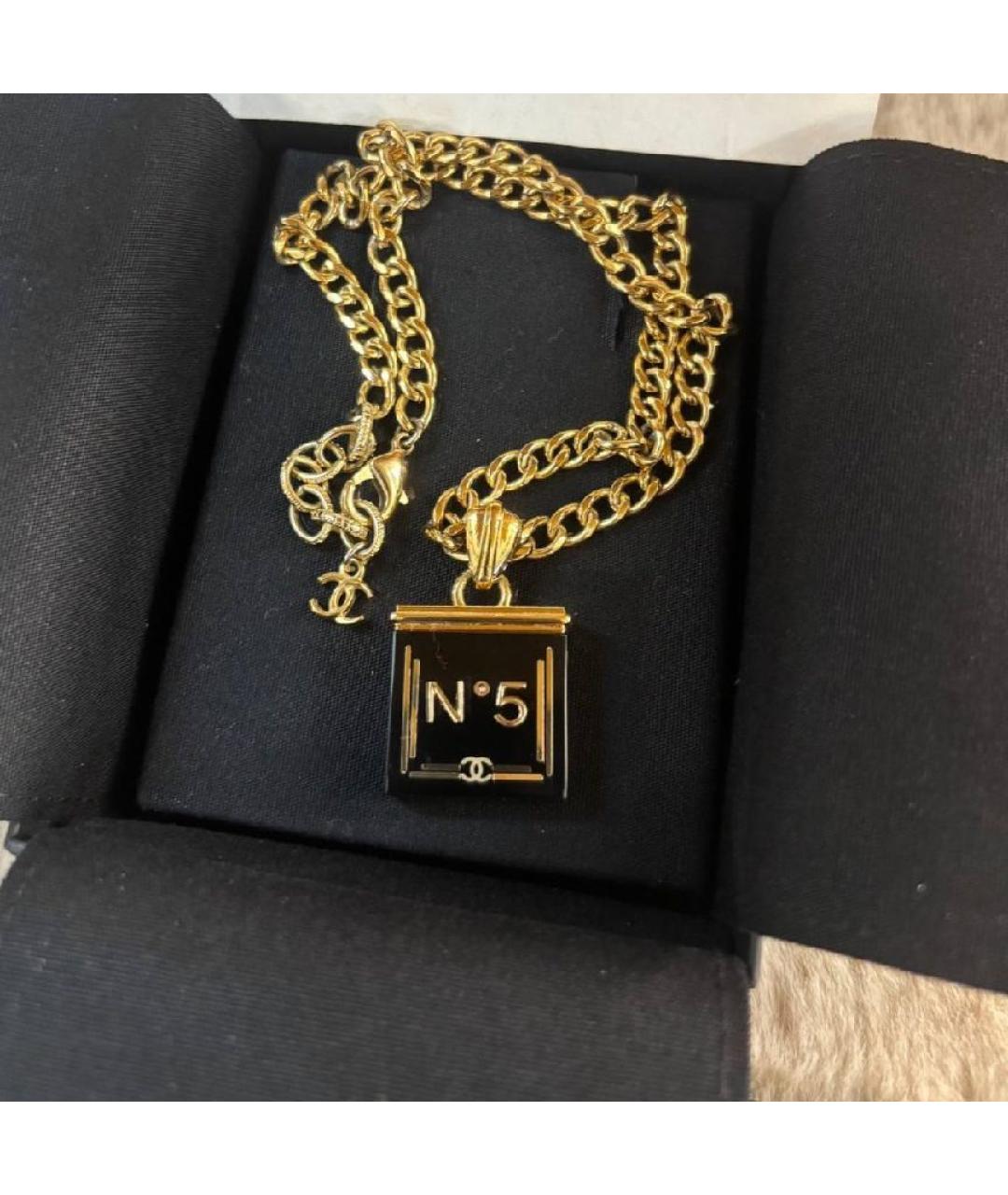 CHANEL Черная металлическая подвеска, фото 5