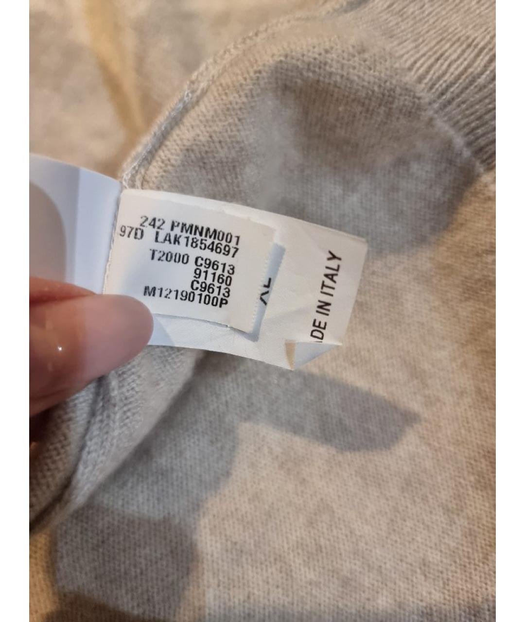 BRUNELLO CUCINELLI Бежевый кашемировый джемпер / свитер, фото 6