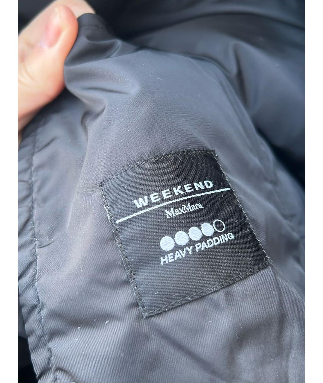 WEEKEND MAX MARA Черный пуховик, фото 3