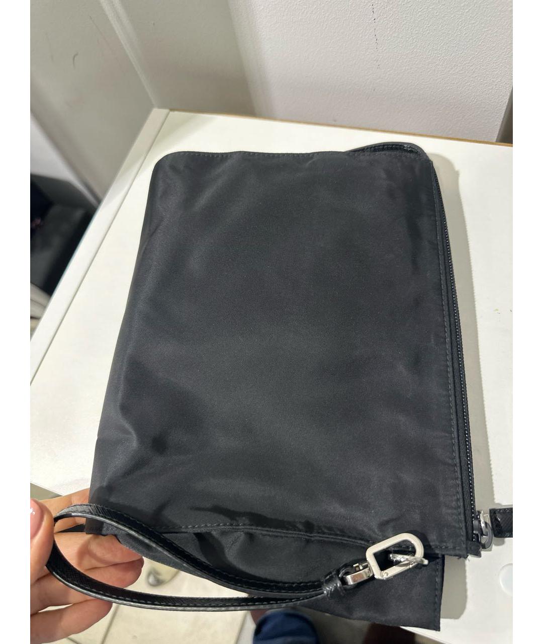 PRADA Черная тканевая барсетка, фото 3